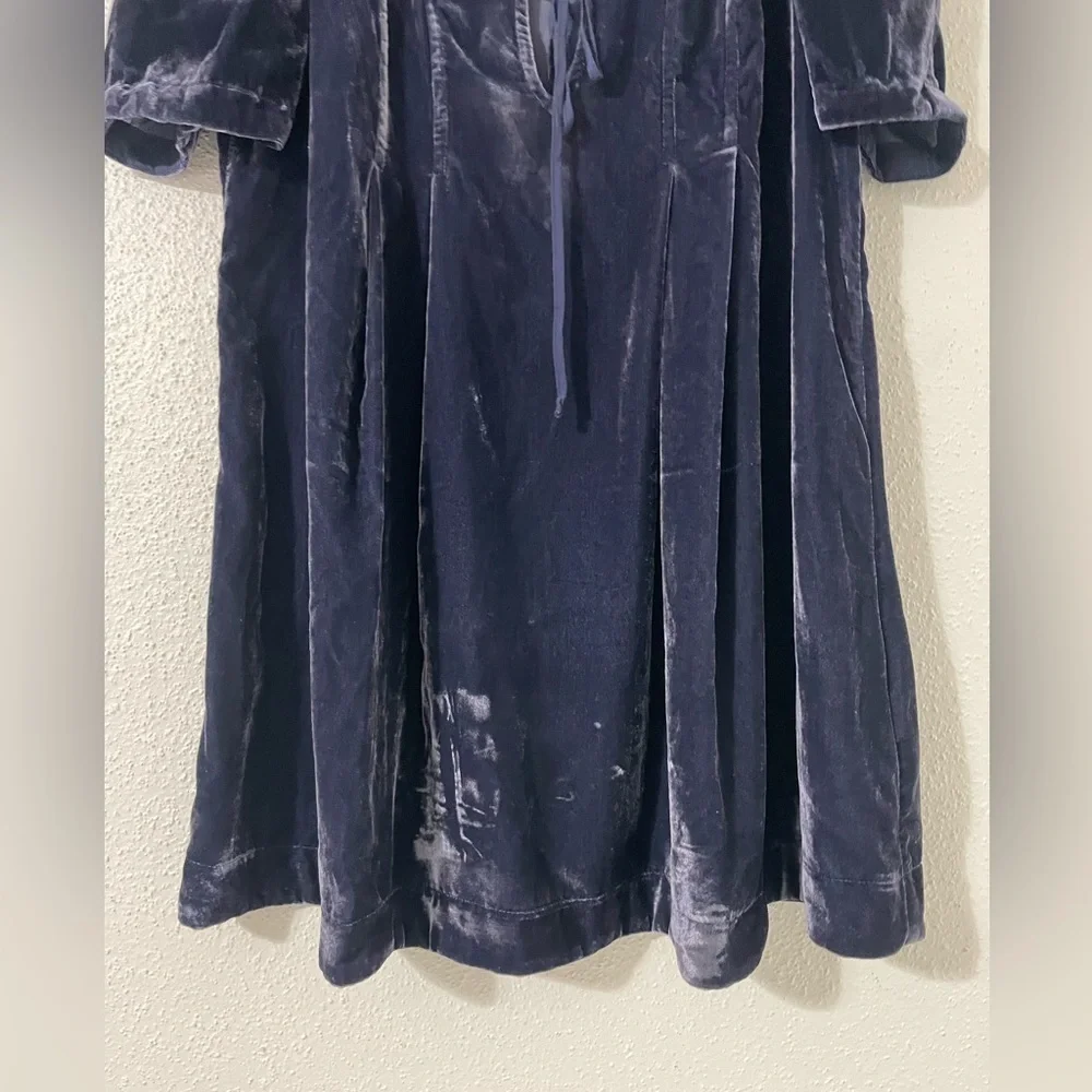 Free People Adele Velvet Tunic Top Size S/P